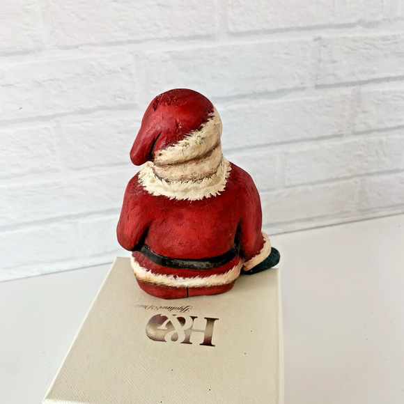 Vintage Crate Prospects Santa Shelf Sitter Figure Ann Olson Wood Hand Carved - Picture 6 of 11